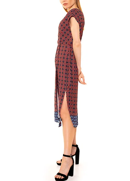 Geo Print Iris Wrap Dress