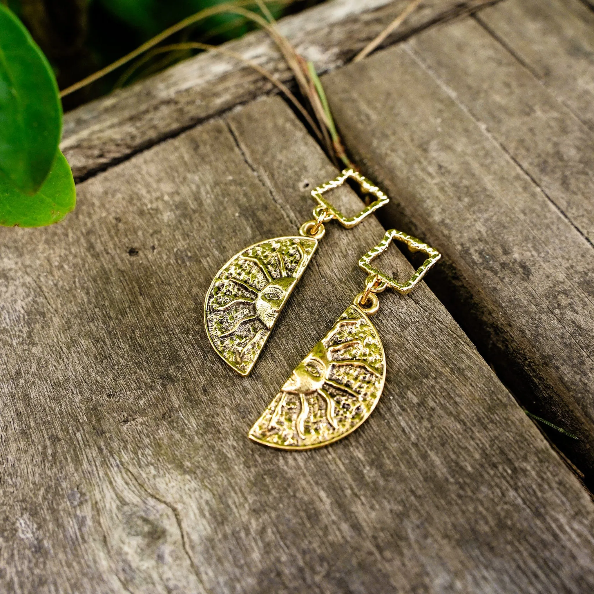 Golden Eclipse Earrings