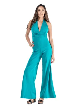 Halter Cotton Stretch We Jumpsuit