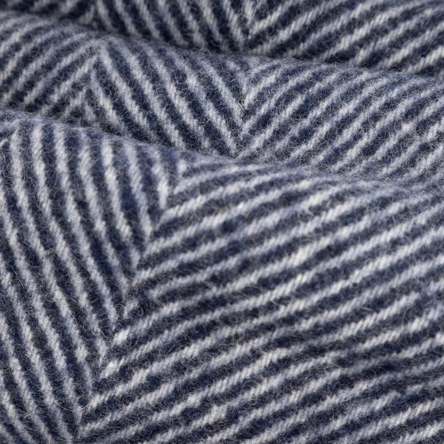 Herringbone Knee Blanket Navy