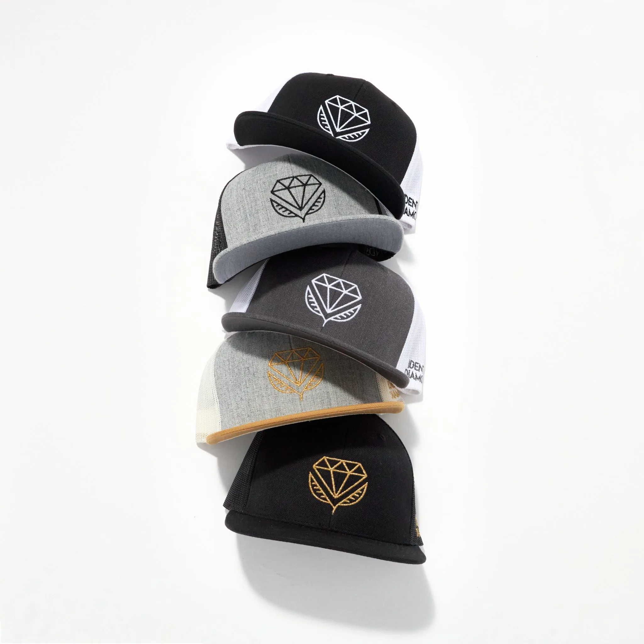 Identity Diamonds Embroidered Trucker Hat