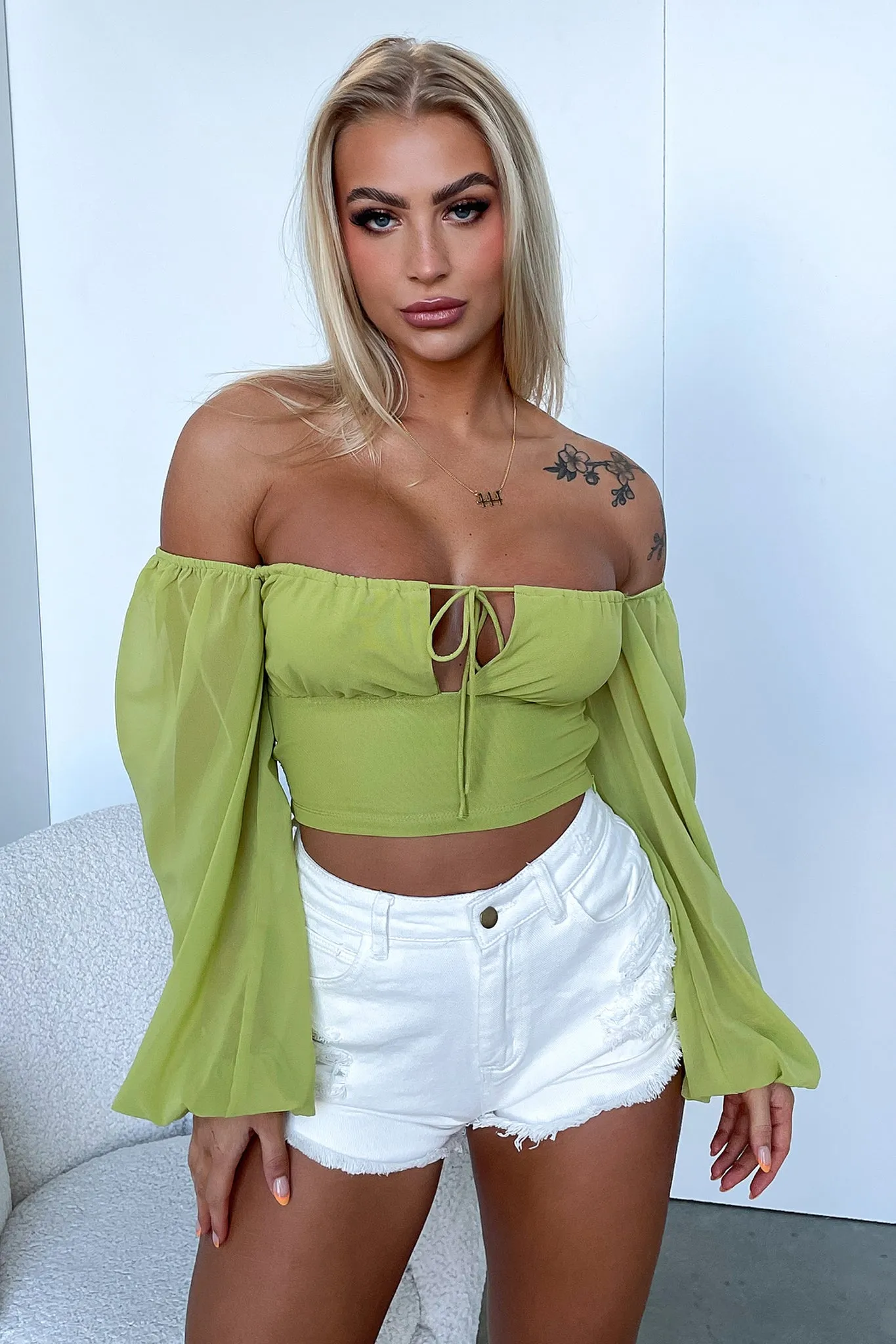 Inez Crop - Green