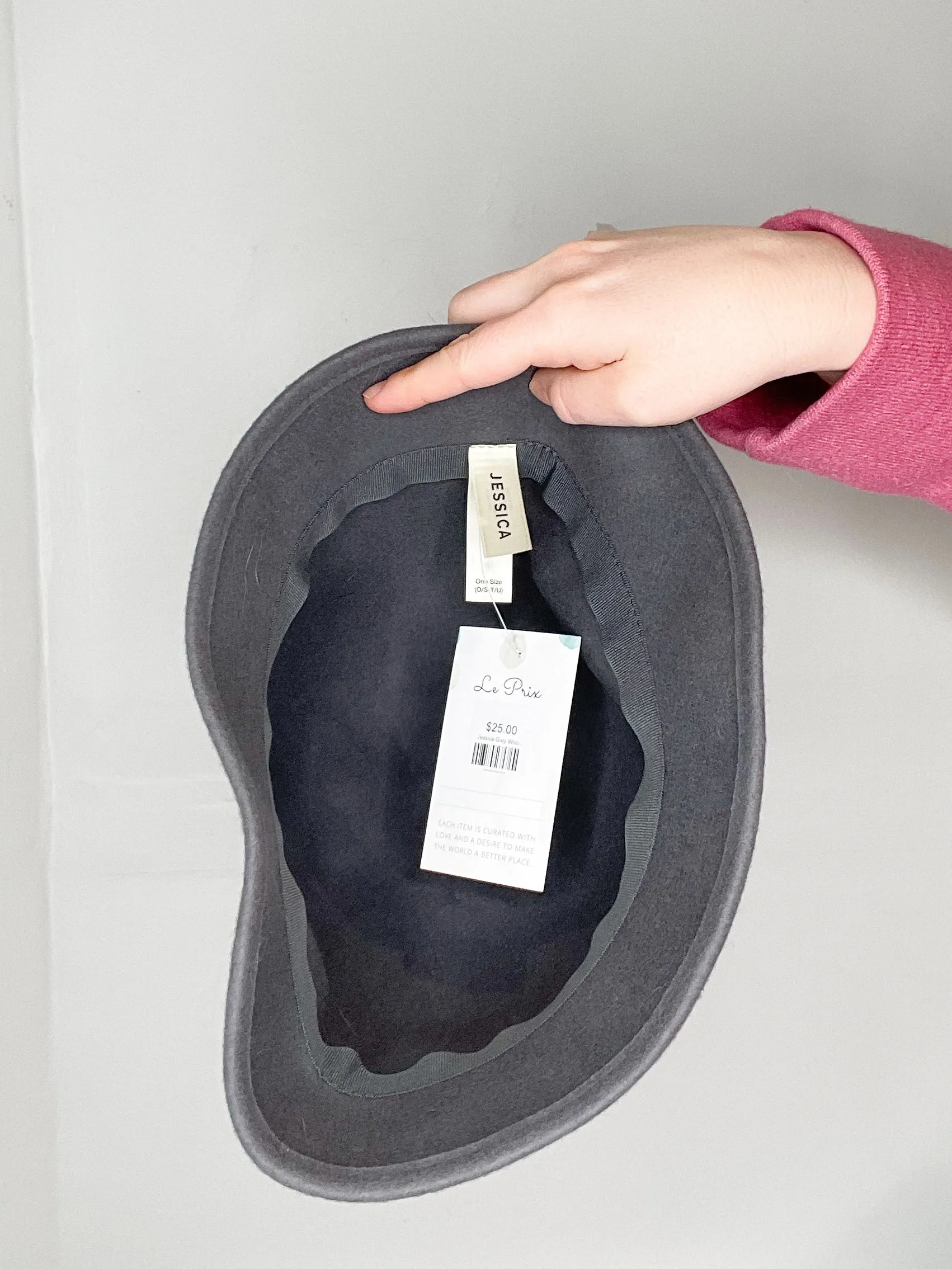 Jessica Grey Wool Bucket Hat