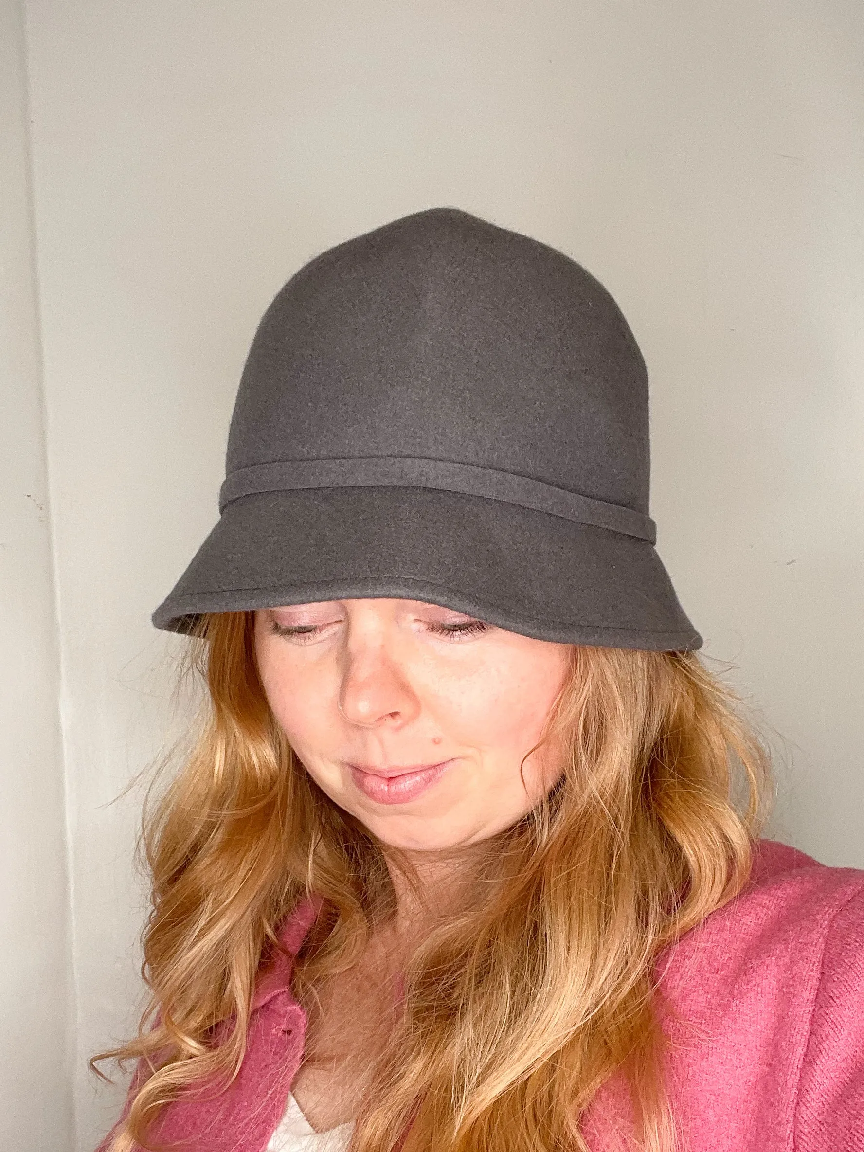 Jessica Grey Wool Bucket Hat