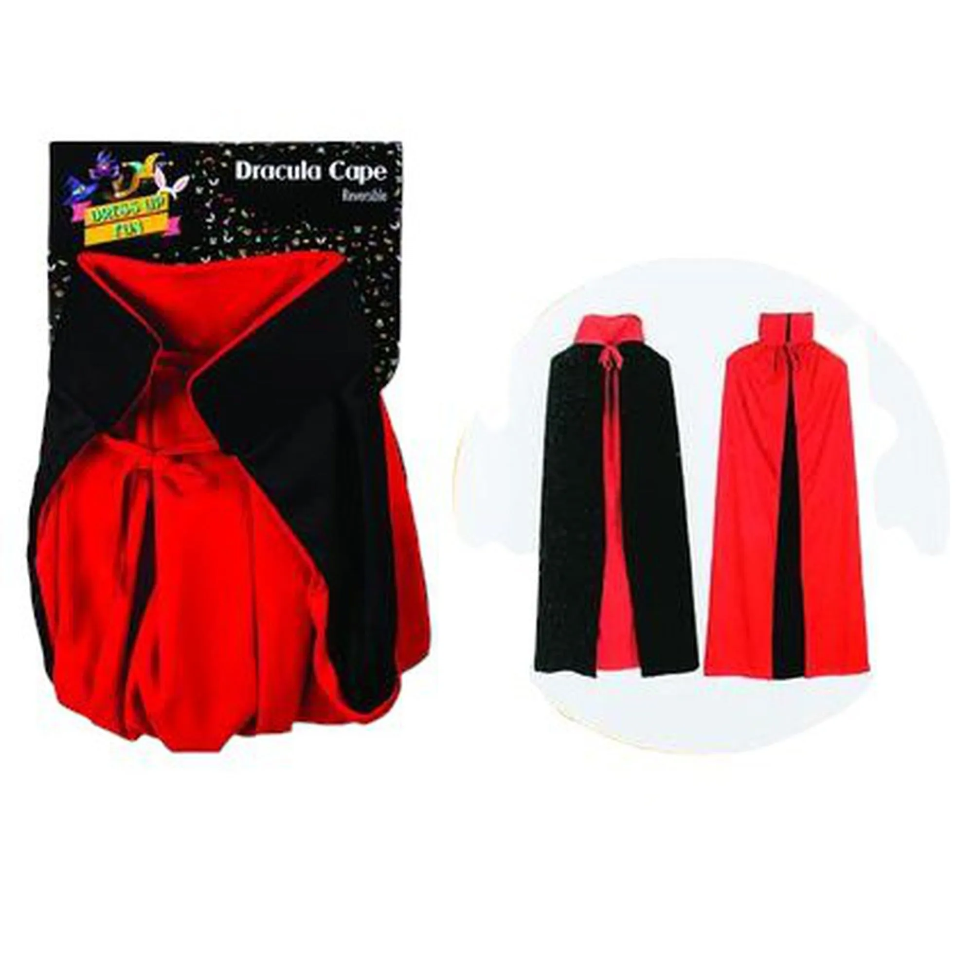 Kids Dracula Cape 45inch with Stand-up Collar