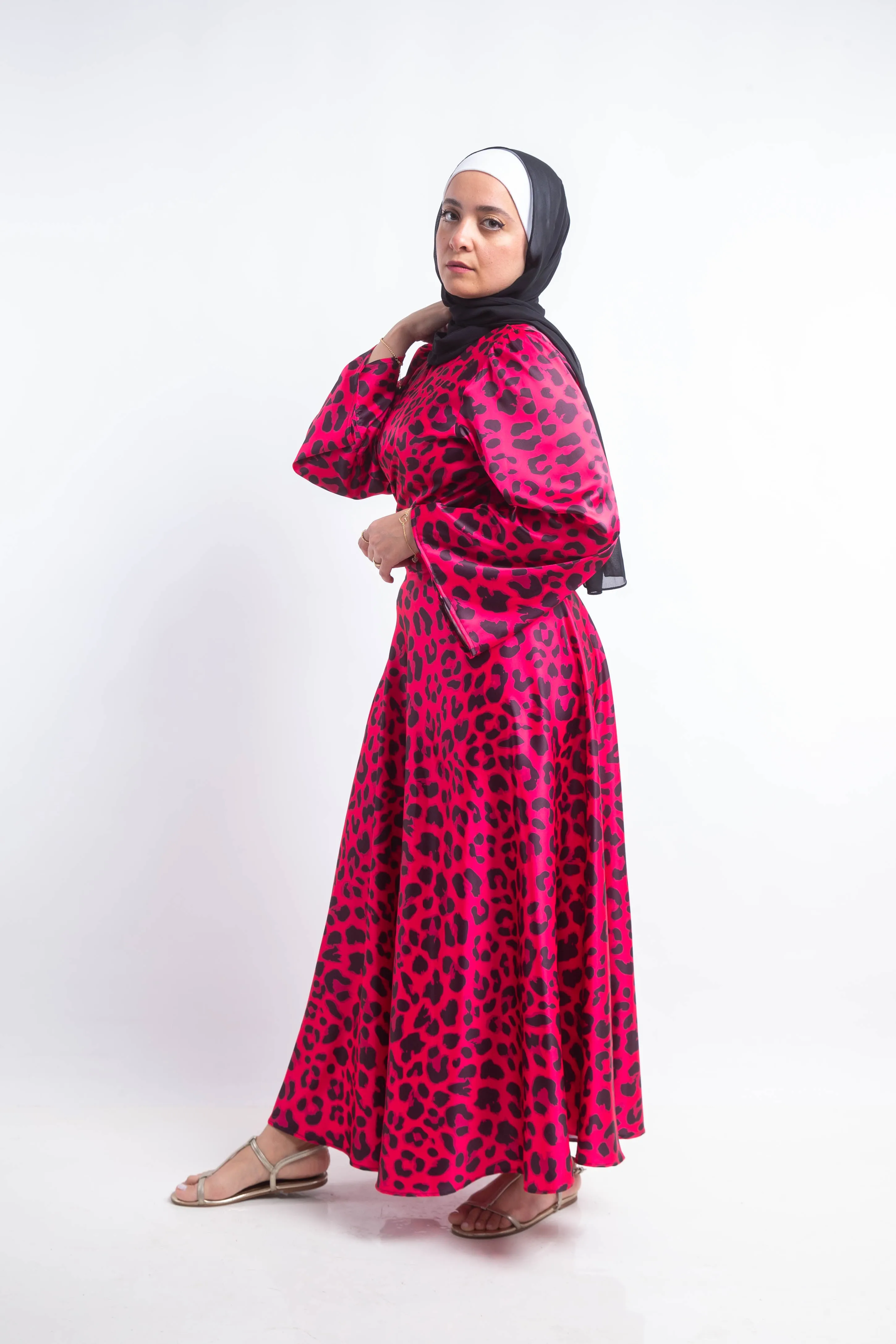 Latina Wrap Silk Dress - Fuchsia