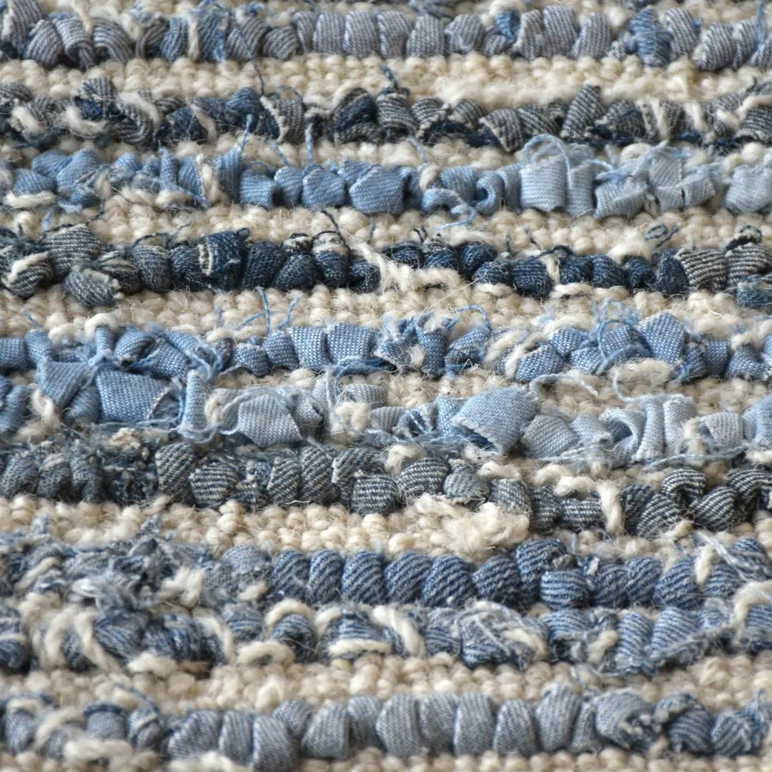 Leopold Recycled Denim & Wool Rug