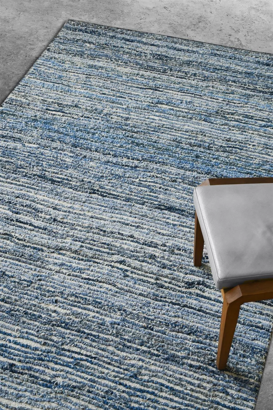 Leopold Recycled Denim & Wool Rug