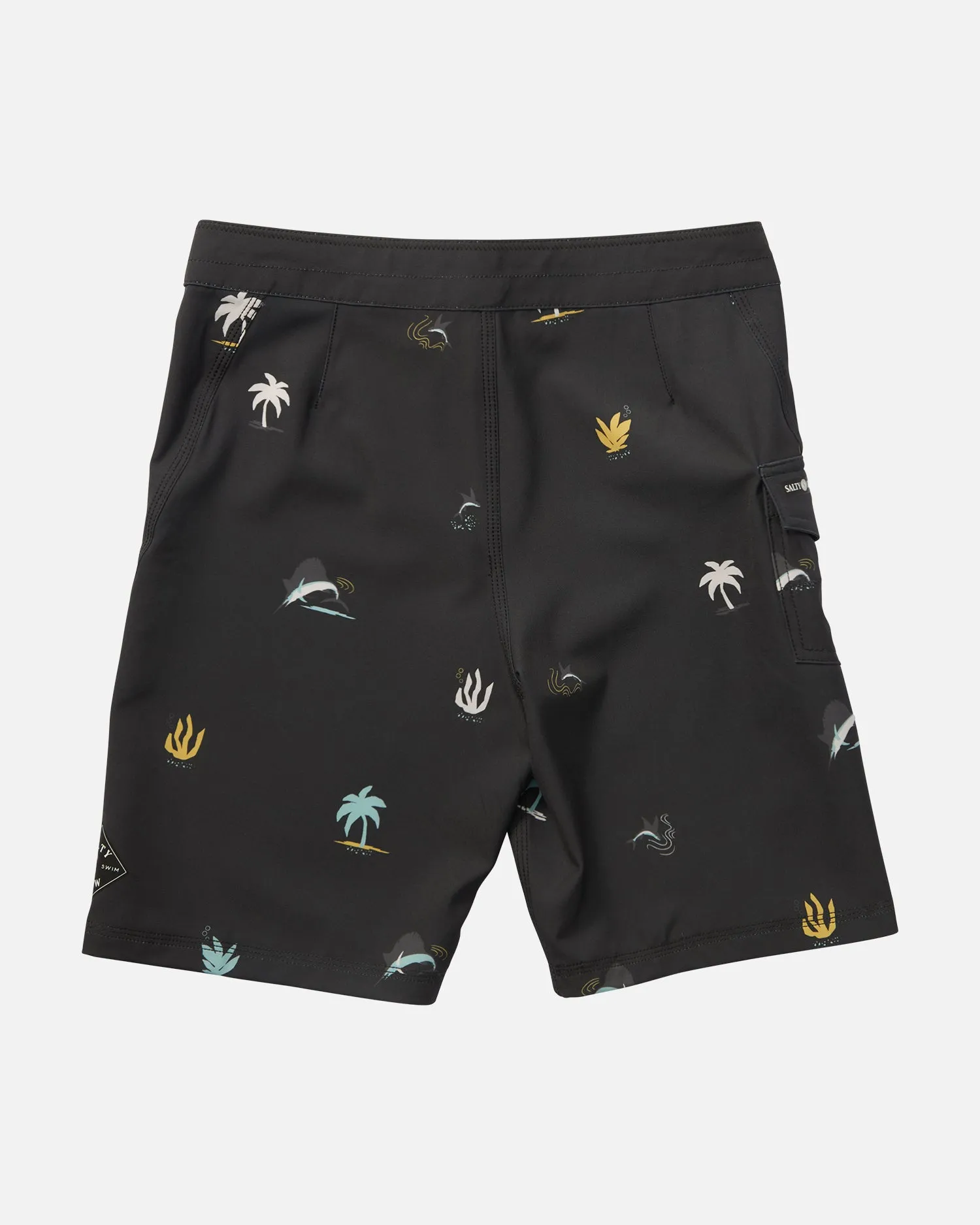 Lowtide Boys Black/MackerelBoardshort