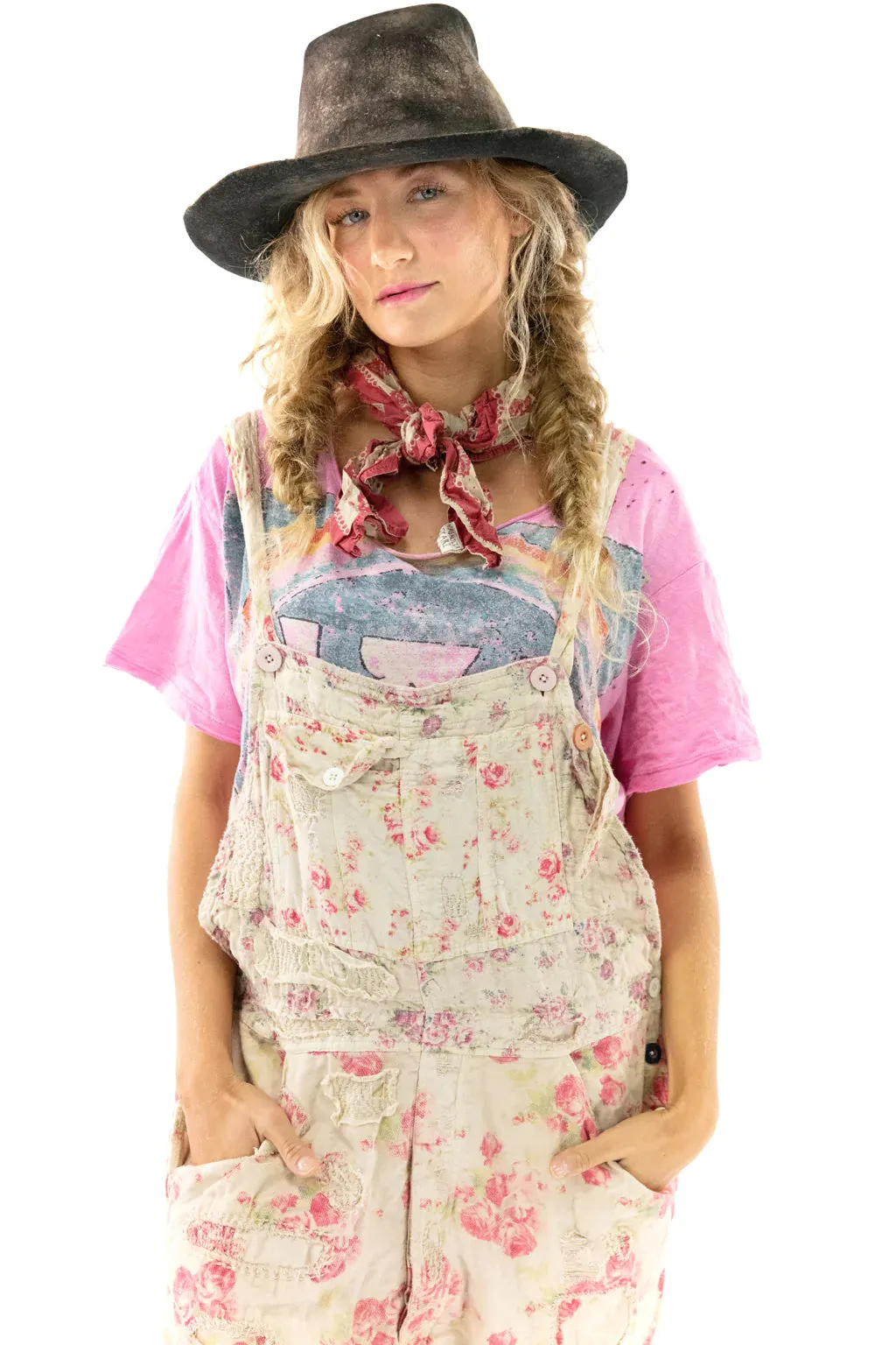 Magnolia Pearl Overall 041 - Floral Print Overalls - Daphne