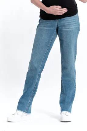 Maternity 32” Relaxed Straight Leg Jean w/ Bellyband