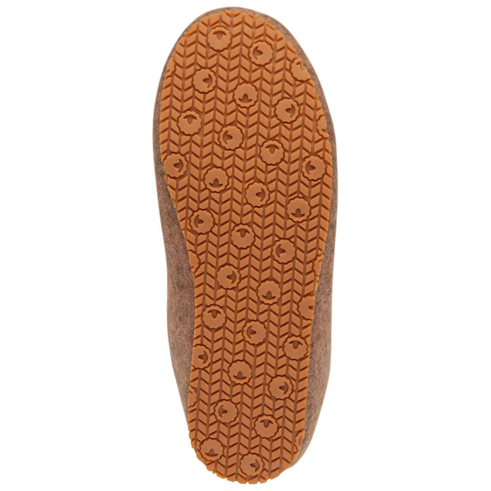 Merino Wool Blend Slippers (Bran/Orange)