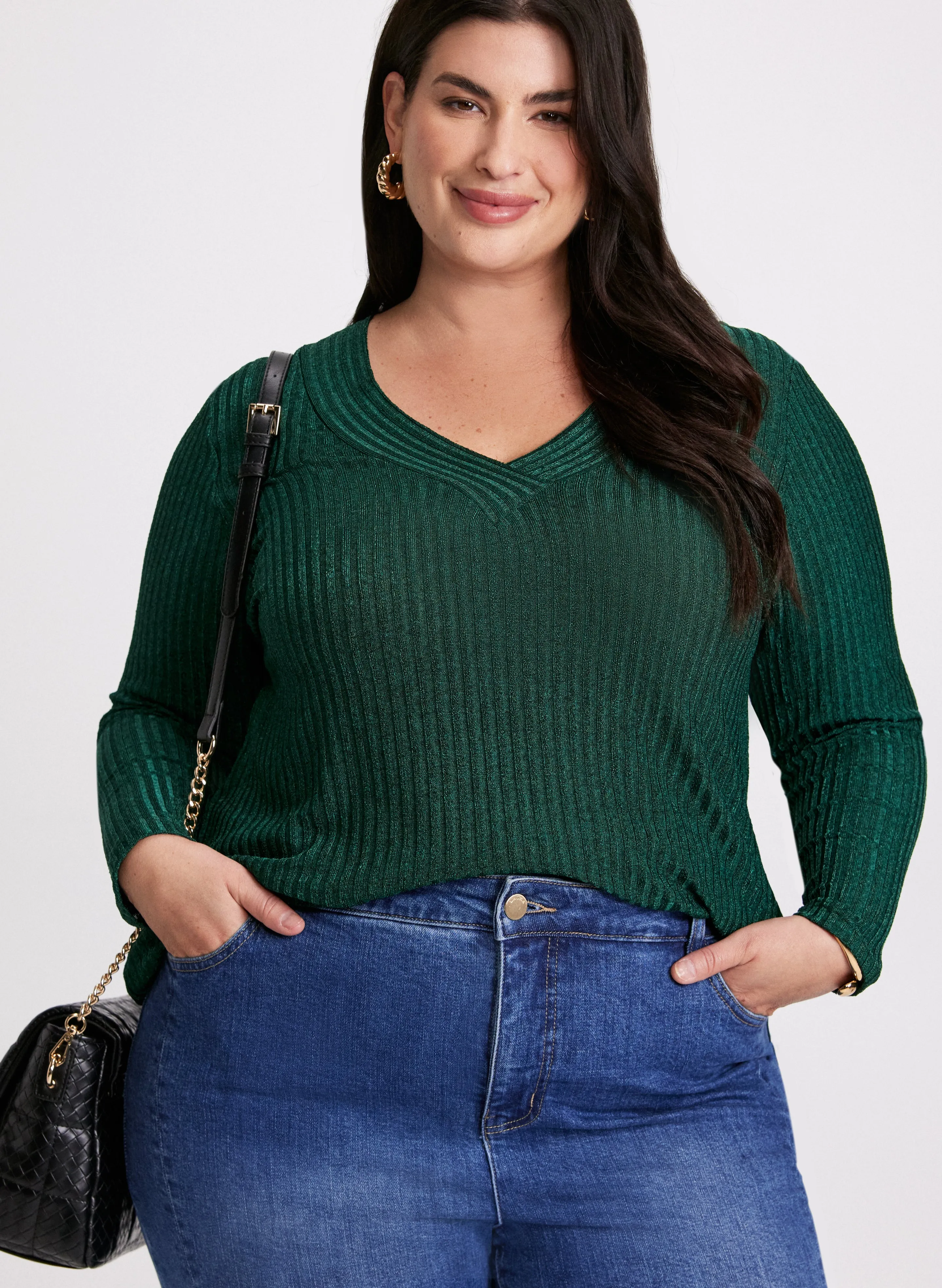 Mélange Knit Top