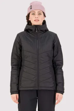 Mons Royale Nordkette Wool Insulation Hood Womens Black