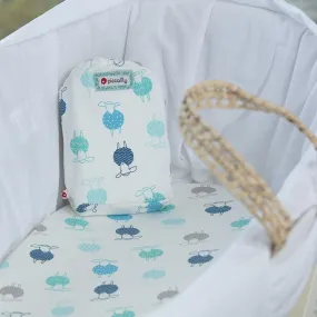 Moses Basket Cot Sheet - Sheep