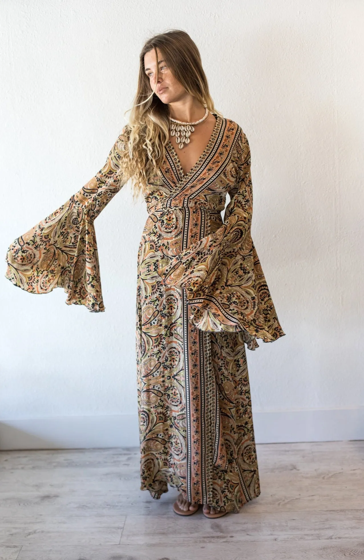 My Trip To Goa Wrap Kimono Dress