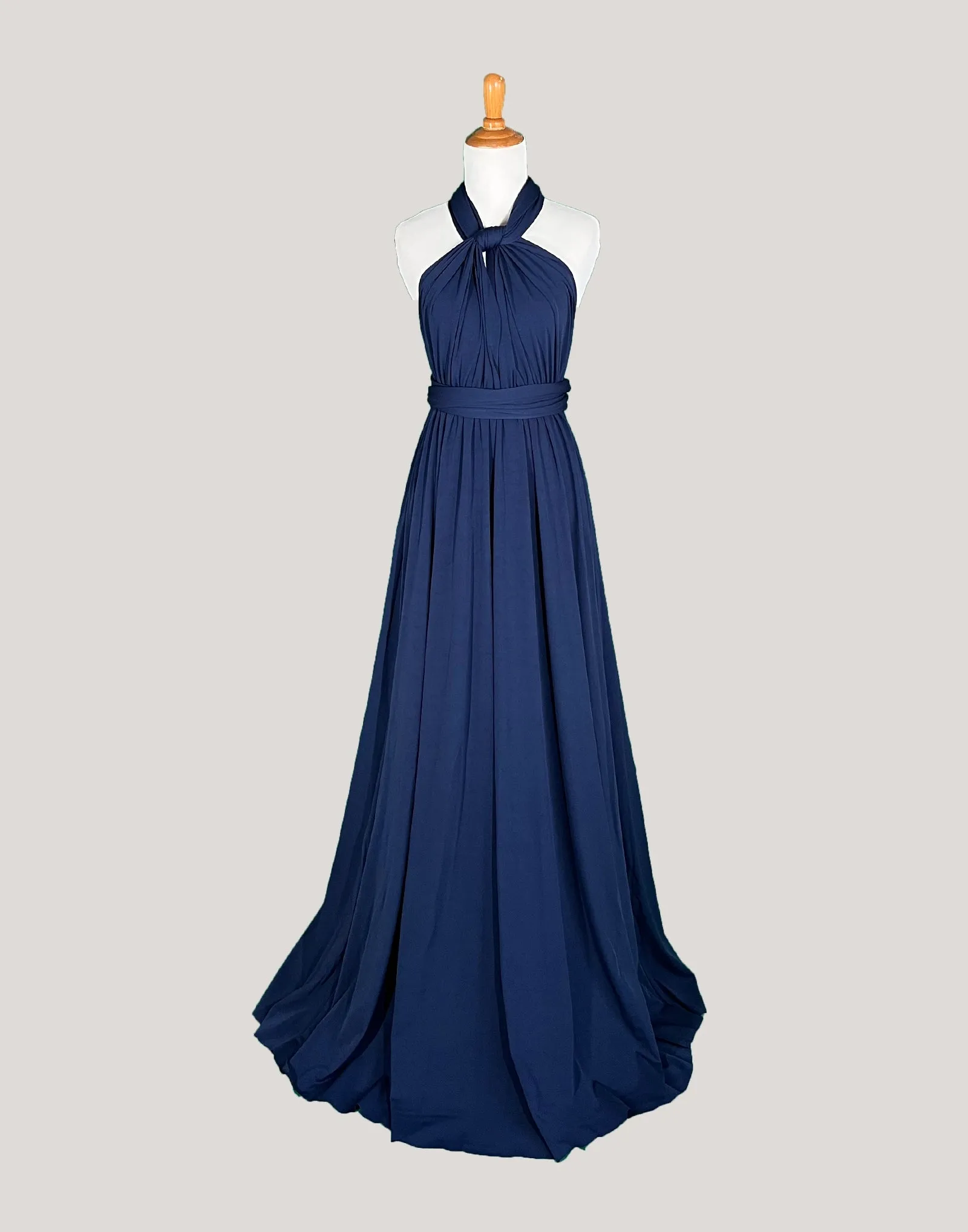 Navy Infinity Dress/ Wrap Convertible Bridesmaid Dress-S151