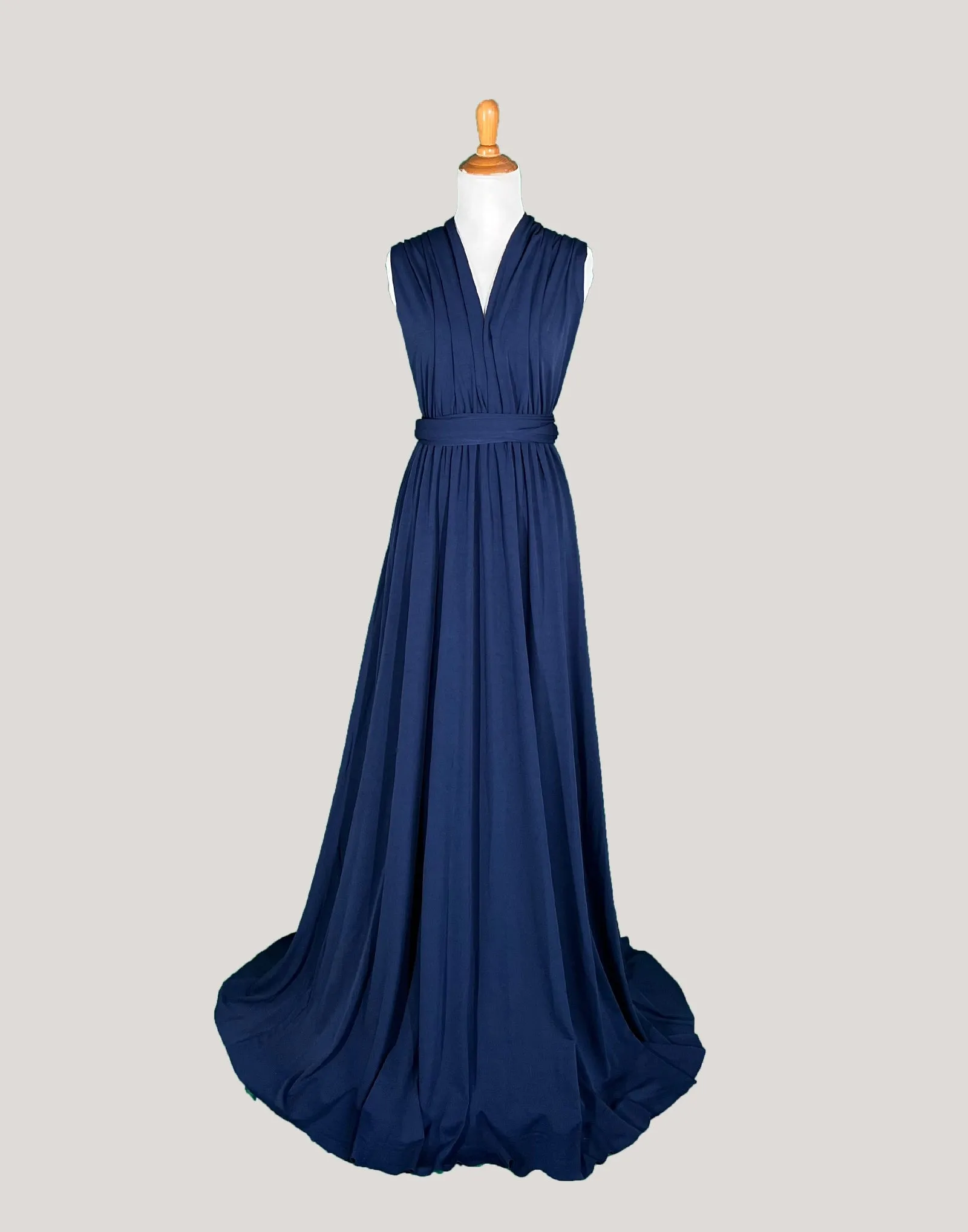 Navy Infinity Dress/ Wrap Convertible Bridesmaid Dress-S151