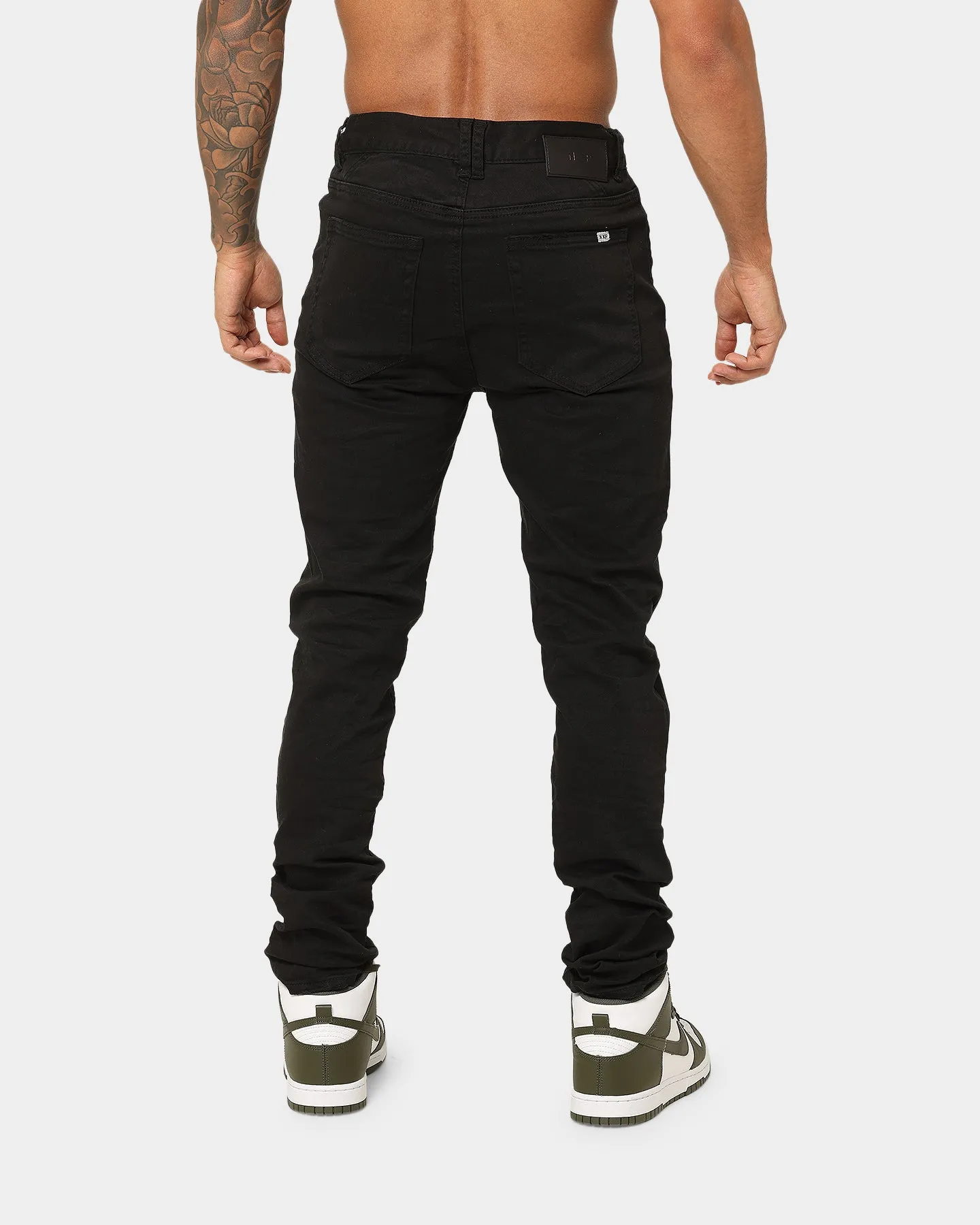 Nena and Pasadena Flynn Skinny Fit Jeans Destroyed Jet Black