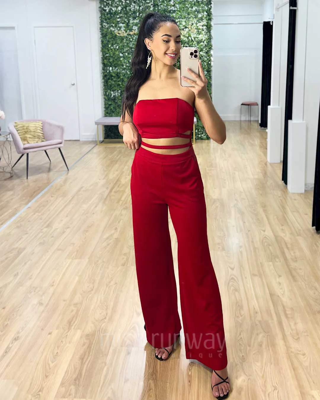 Nicole Jumpsuit - Red