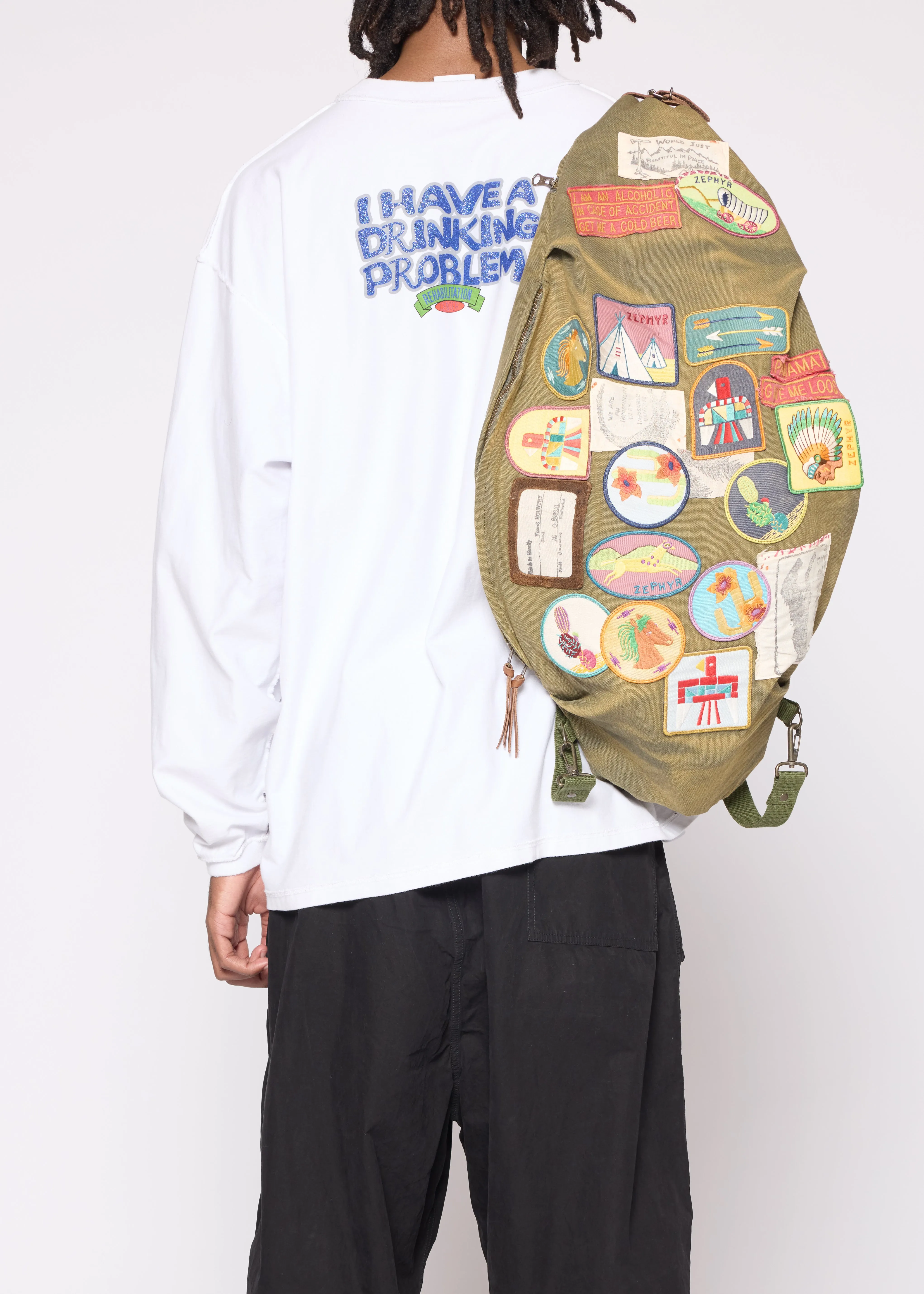 No.8 Snufkin Patch Canvas Bag