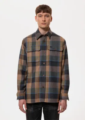 Nudie Jeans Robban Wool Plaid Shirt