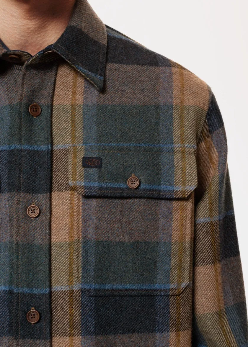 Nudie Jeans Robban Wool Plaid Shirt