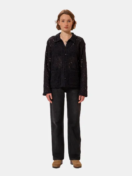 NUDIE JEANS WOMEN'S ANITA CROCHET CARDIGAN