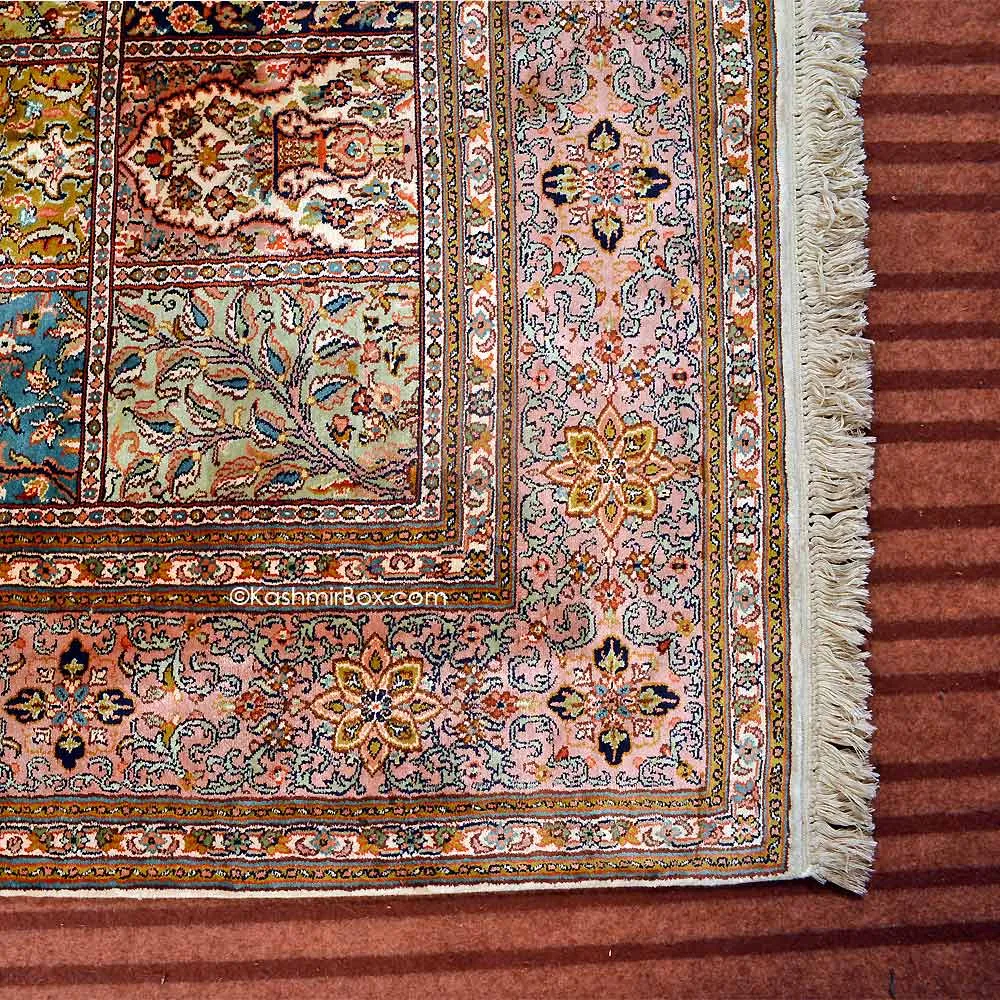 Off White Royal Taj Silk Carpet