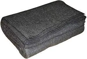 OMAJA HOME Wool Relief Blanket for Heavy Winter Single Bed for Donation - Pack of 4 (Full Size, Grey)