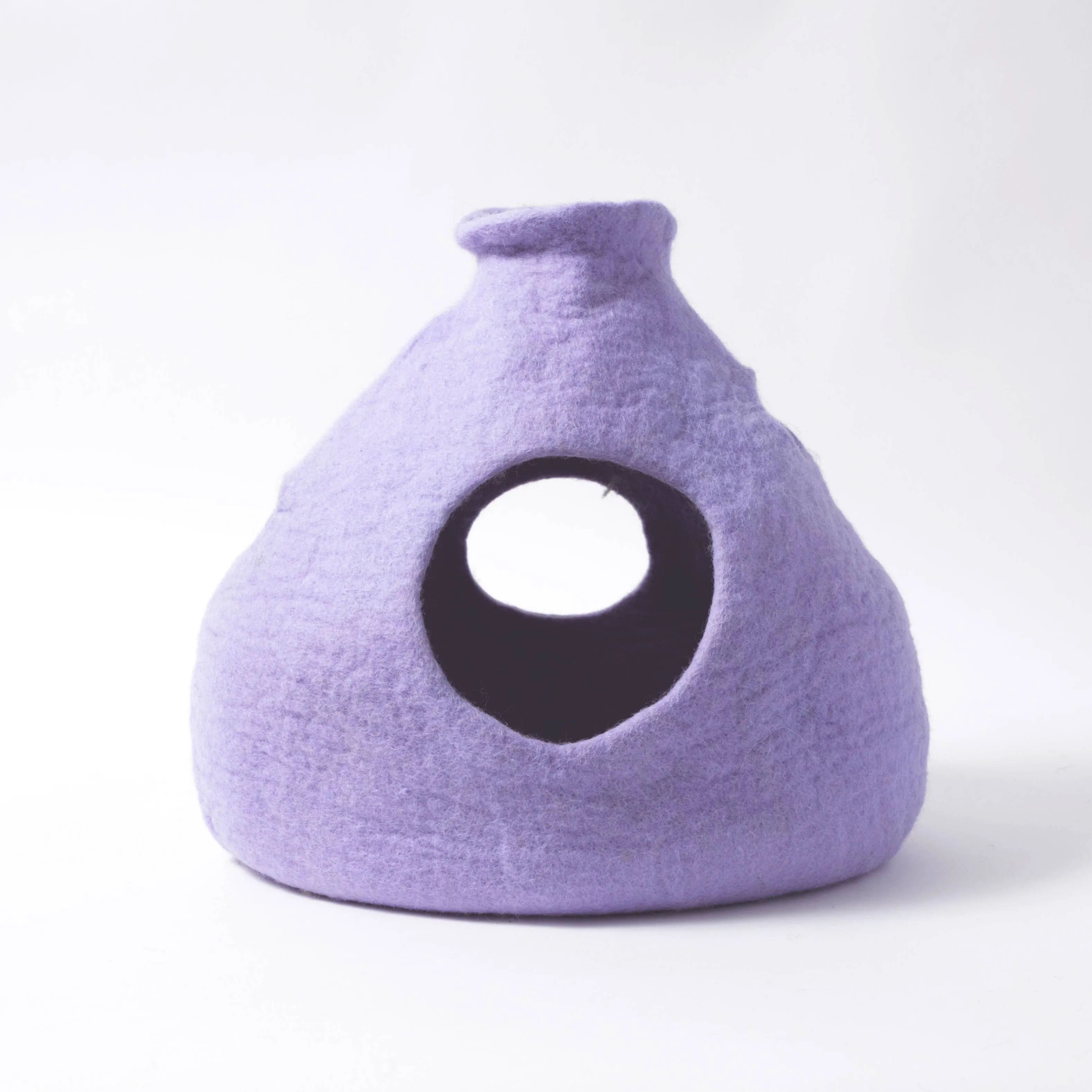 Purr-a-Boo Wool Pet Cave