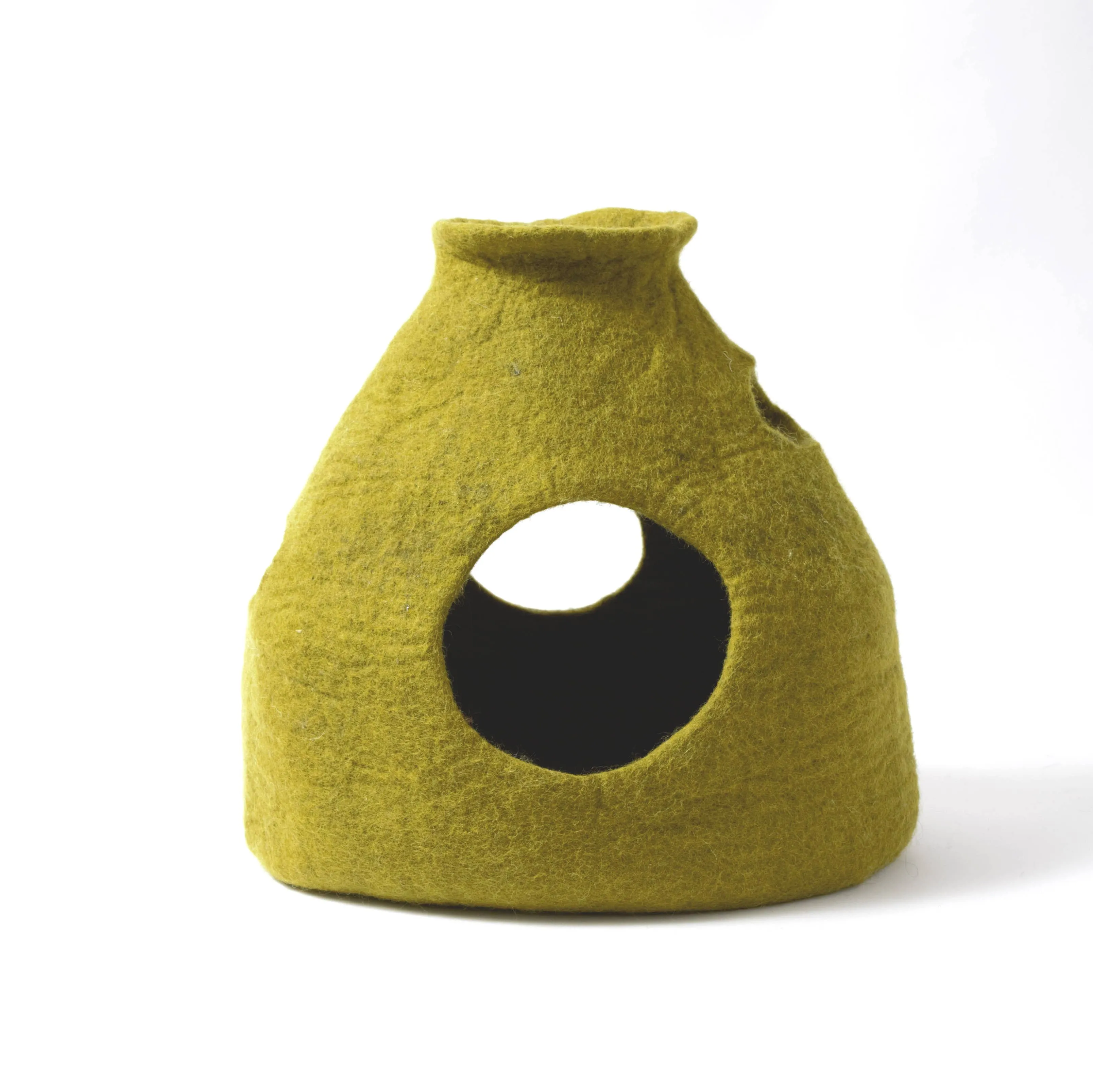 Purr-a-Boo Wool Pet Cave