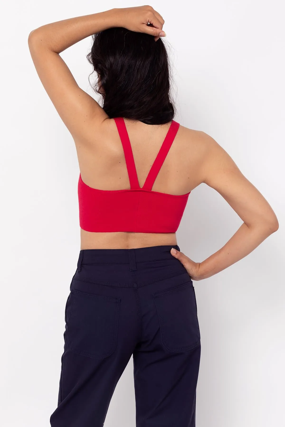 RFK53 - V Strap Knit Top