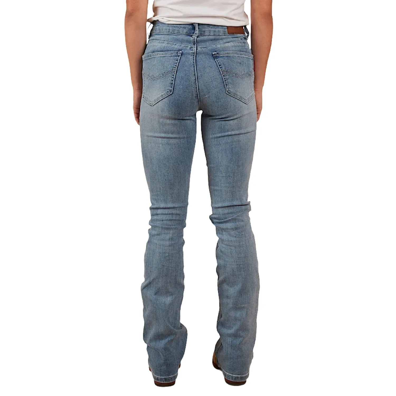 Ringers Western Women's Penny High Rise Bootleg Jean - Light Blue