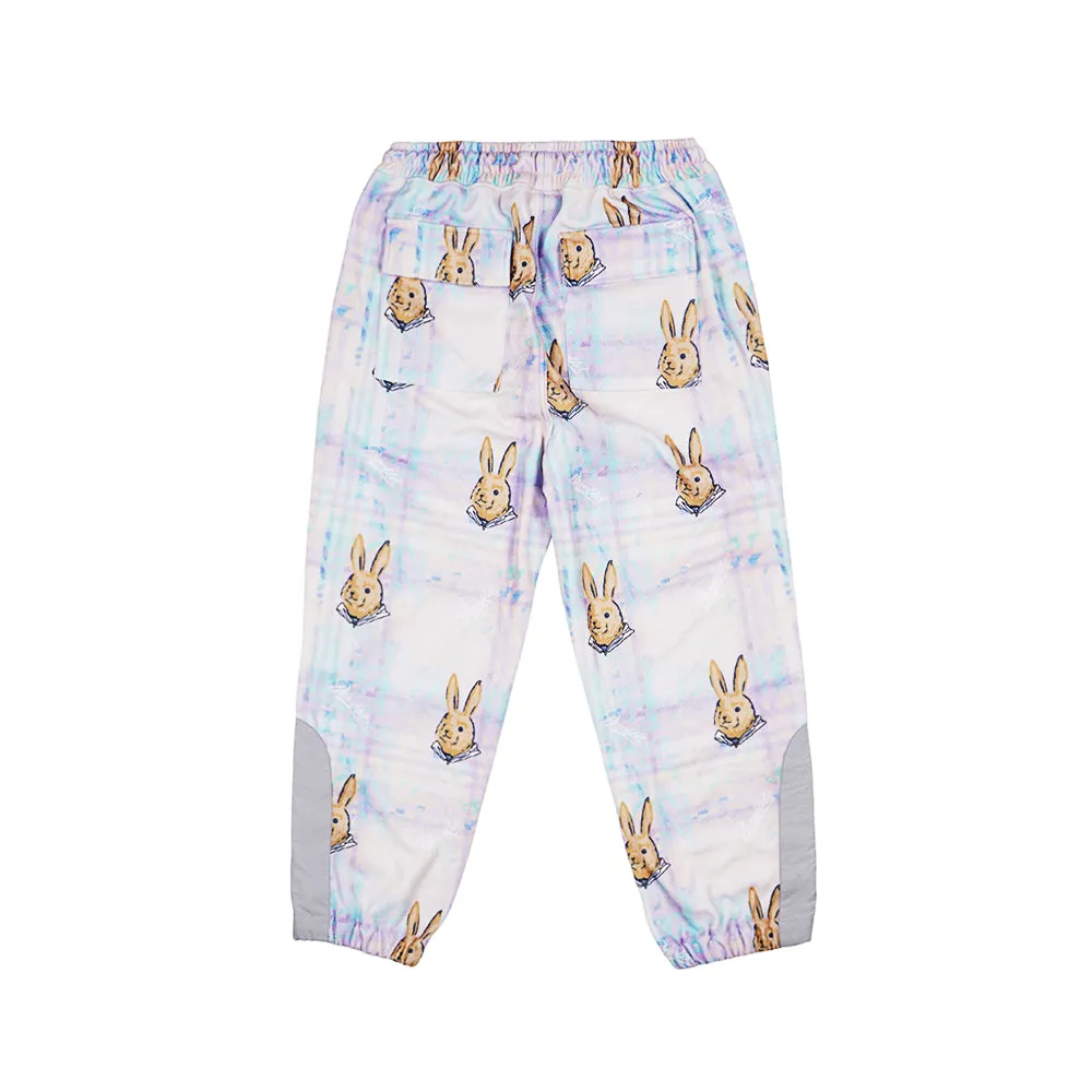 ROYAL FLEECE JOGGER PANTS BEAR RABBIT PASTEL CHECK