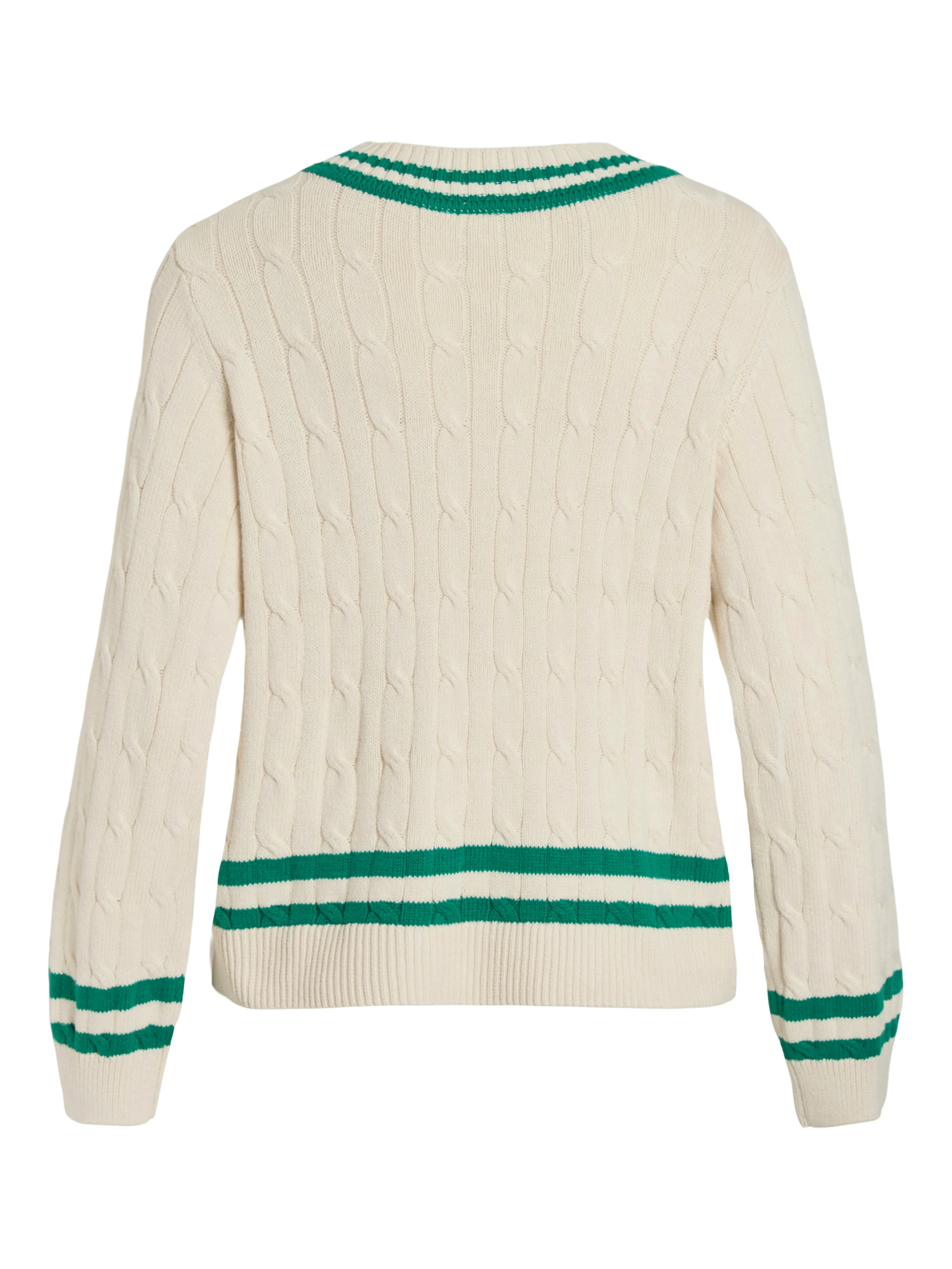 Senna V-Neck Jumper (Birch/Tramarin)