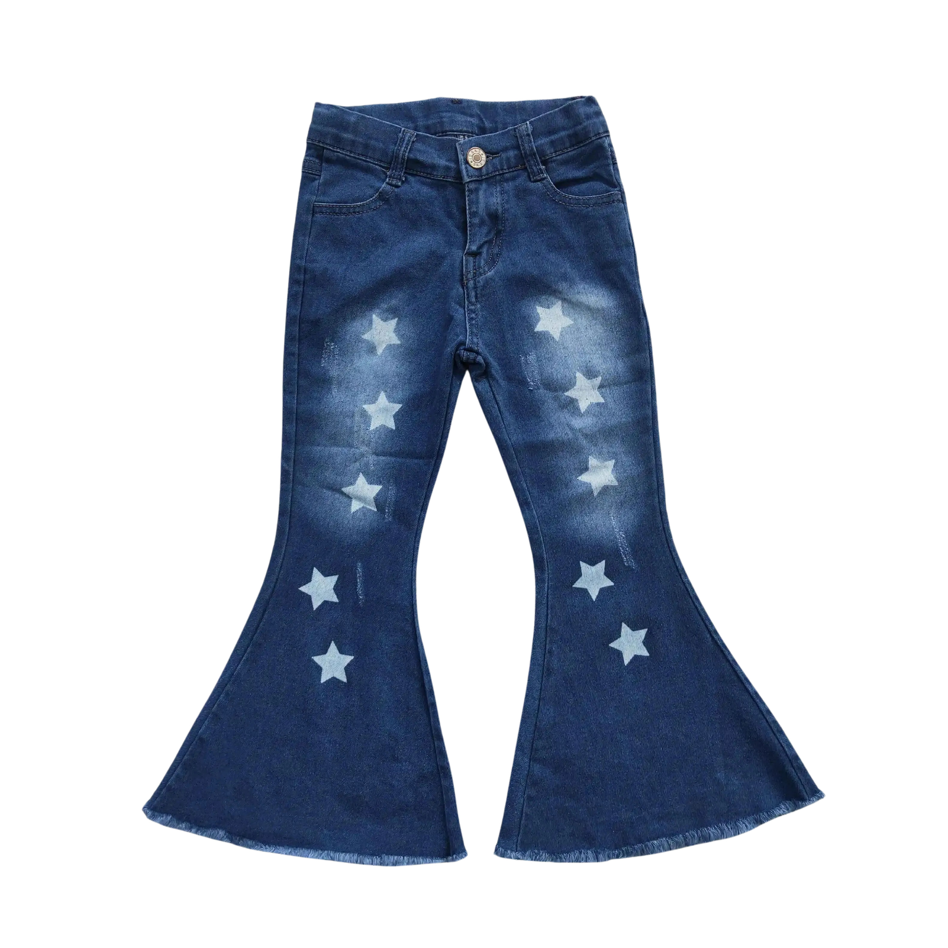 Star Blue Denim Bell Bottoms