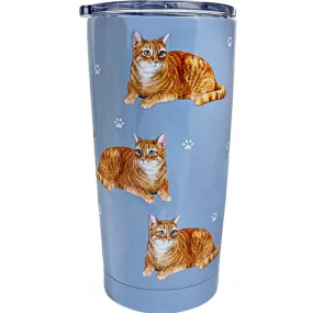 Tabby Orange Cat Tumbler