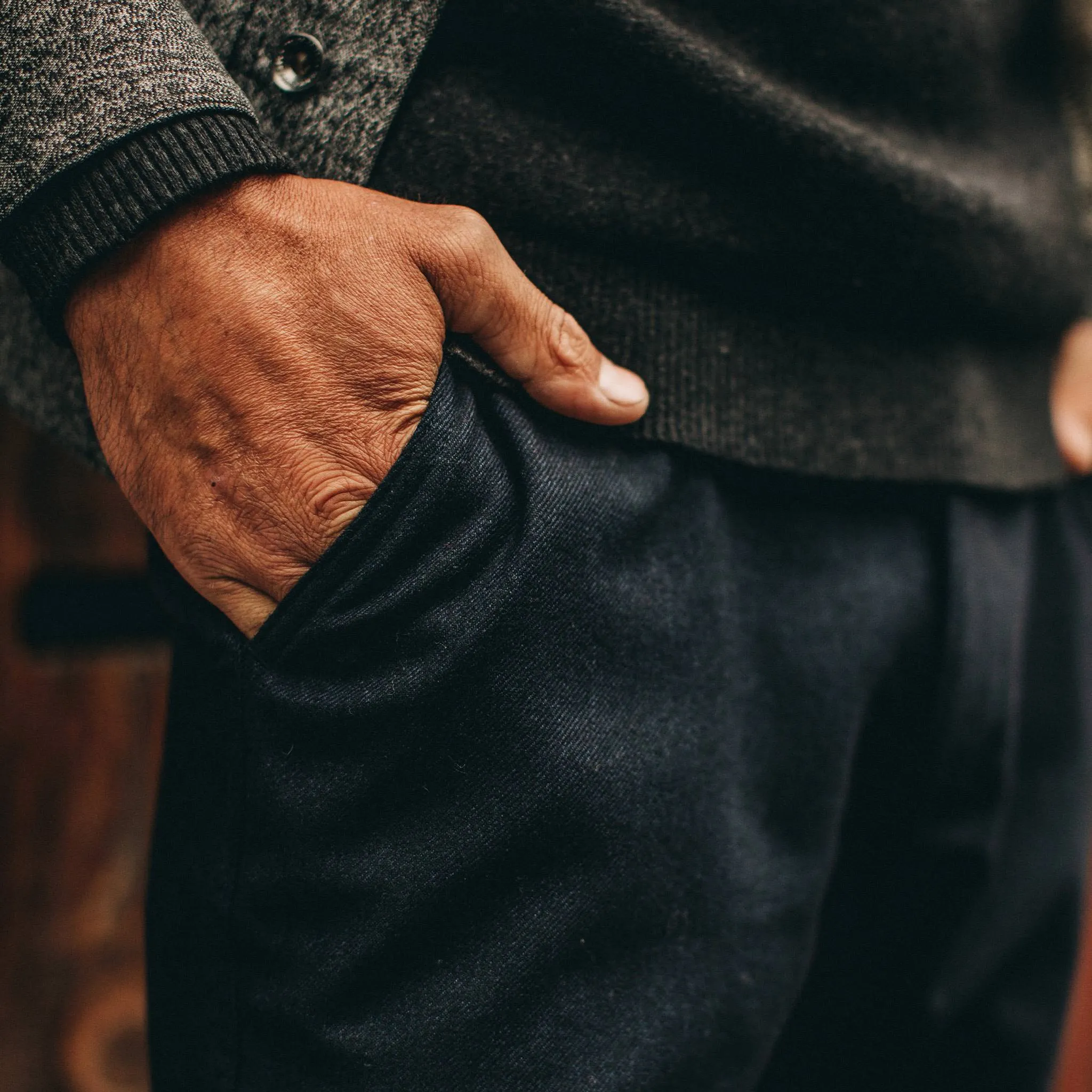 The Carmel Pant in Navy Wool