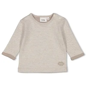 THE NEUTRALS - Organic Cotton Double Knit Stripe Top