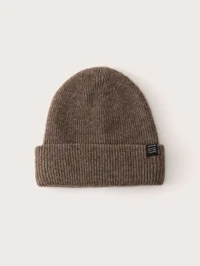 The Yak Wool Beanie in Dark Taupe