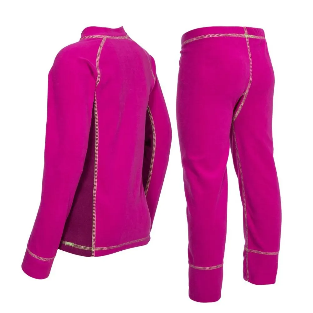 Trespass Bubbles Girls Thermal Base Layer Set, Azalea