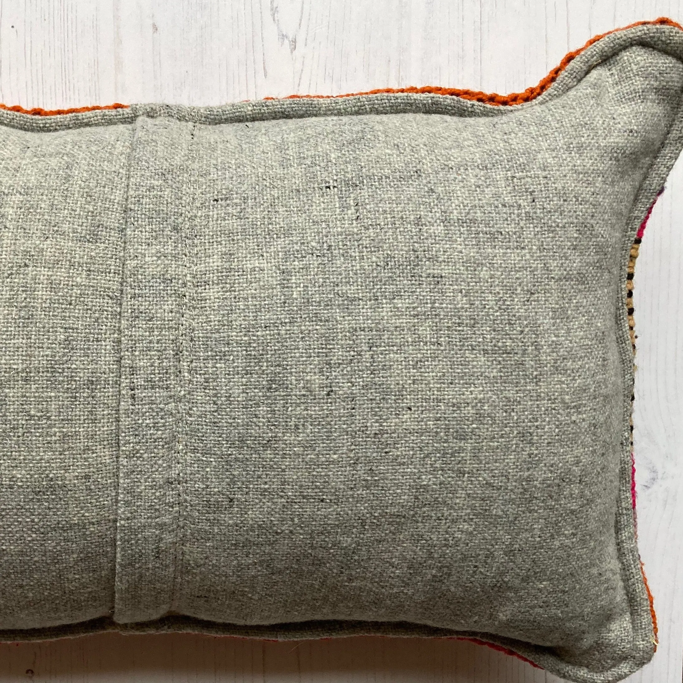 Vintage handwoven wool cushion #NS036