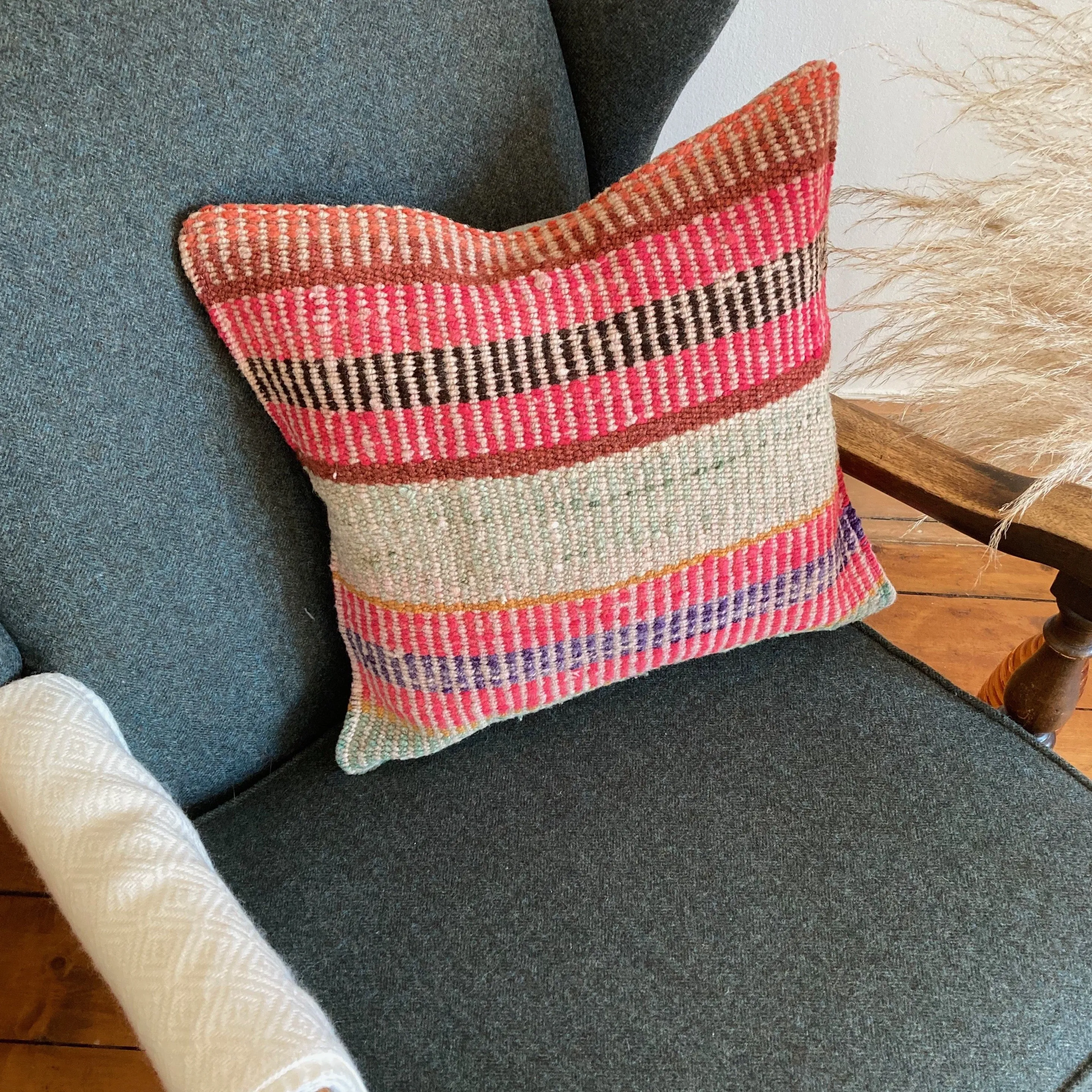 Vintage wool cushion #CO144