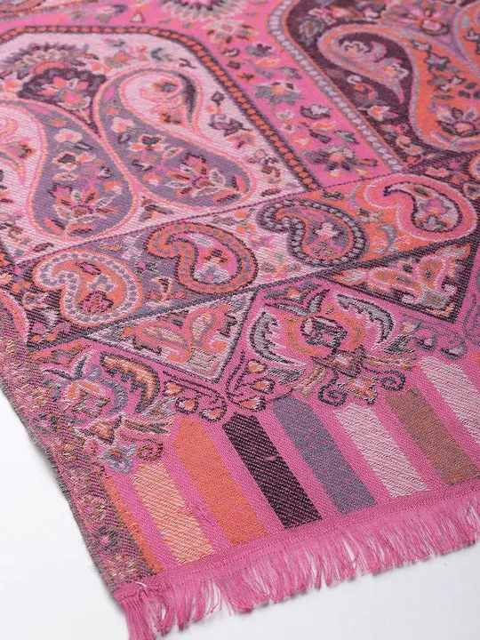 Women Ethnic Motifs Wool Blend Shawl