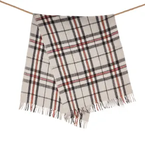 Wool Blend Tartan Knee Blanket Thomson Grey