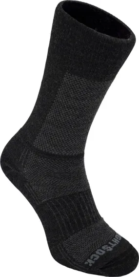 Wrightsock Merino Coolmesh II Merino Wool Crew Anti Blister System Grey/Black | Buy Wrightsock Merino Coolmesh II Merino Wool Crew Anti Blister System Grey/Black here | Outnorth