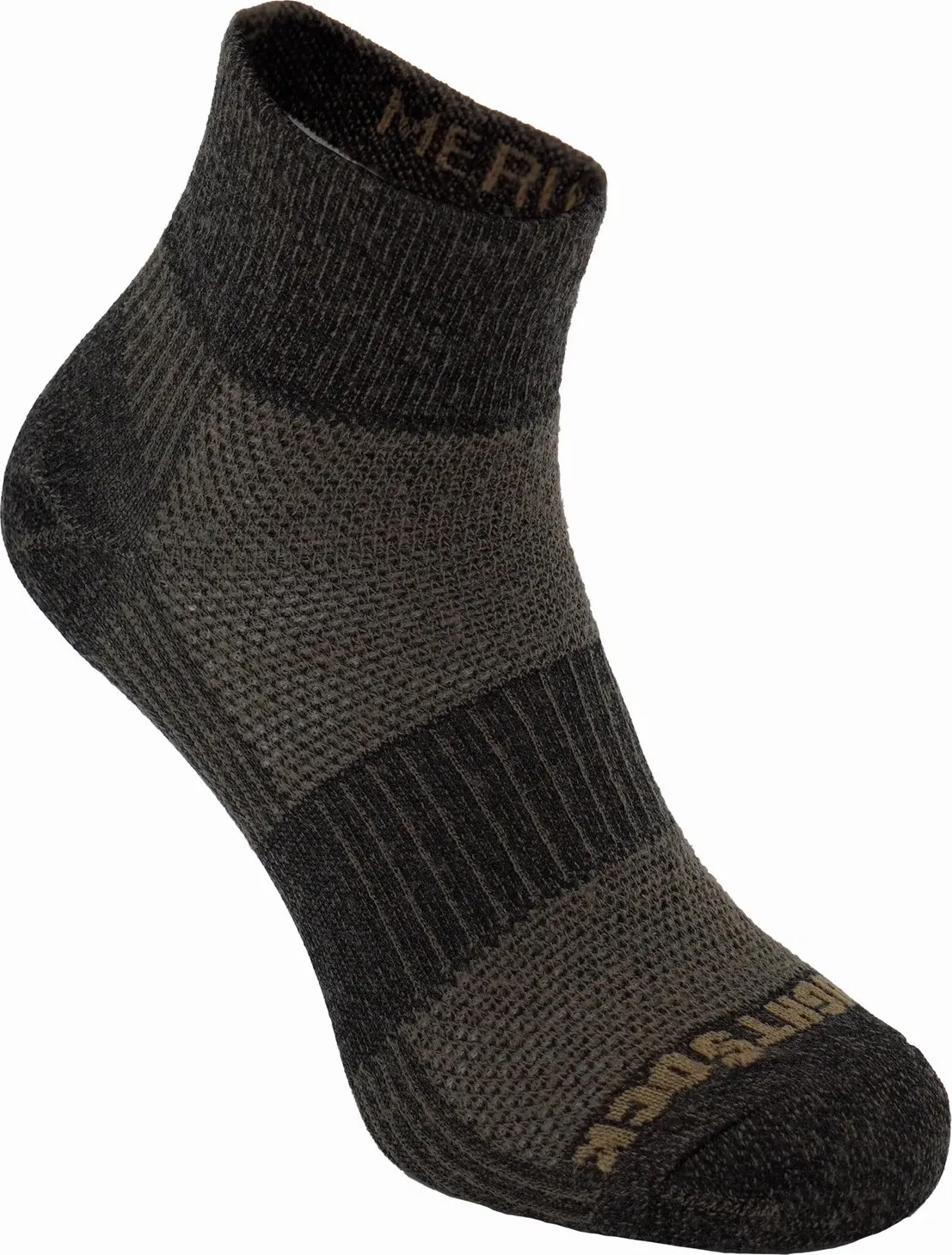 Wrightsock Merino Coolmesh II Quater Anti Blister System Timber | Buy Wrightsock Merino Coolmesh II Quater Anti Blister System Timber here | Outnorth